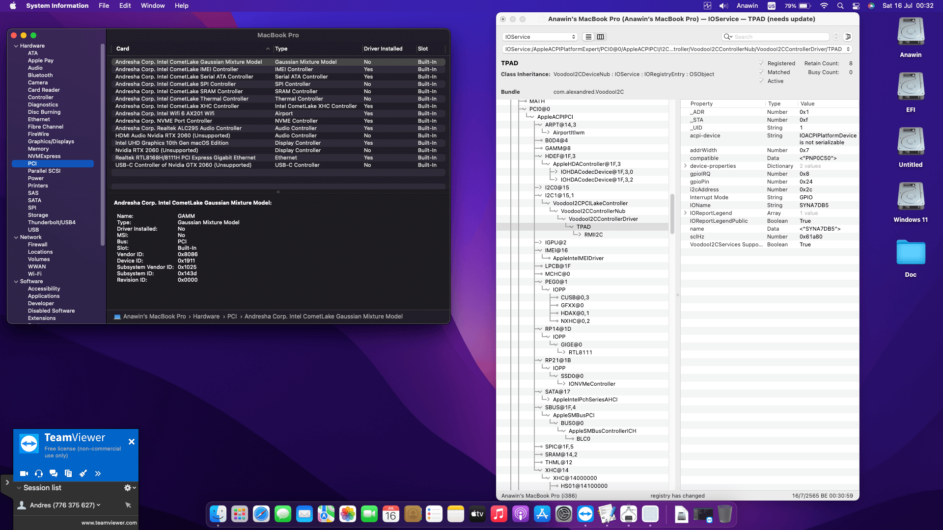 Acer Nitro 5 AN515 55 517N [CometLake   Intel UHD 630 + I2C]   OpenCore 9